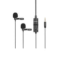 Boya BY-M1000 lavalier microphone on a white background